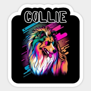 Graffiti Style - Cool Collie 2 Sticker